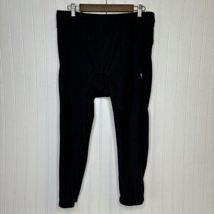 Baleaf Womens 3X Cycling Anti-Slip 3/4 Capri Pants Legging Black Biking Spin